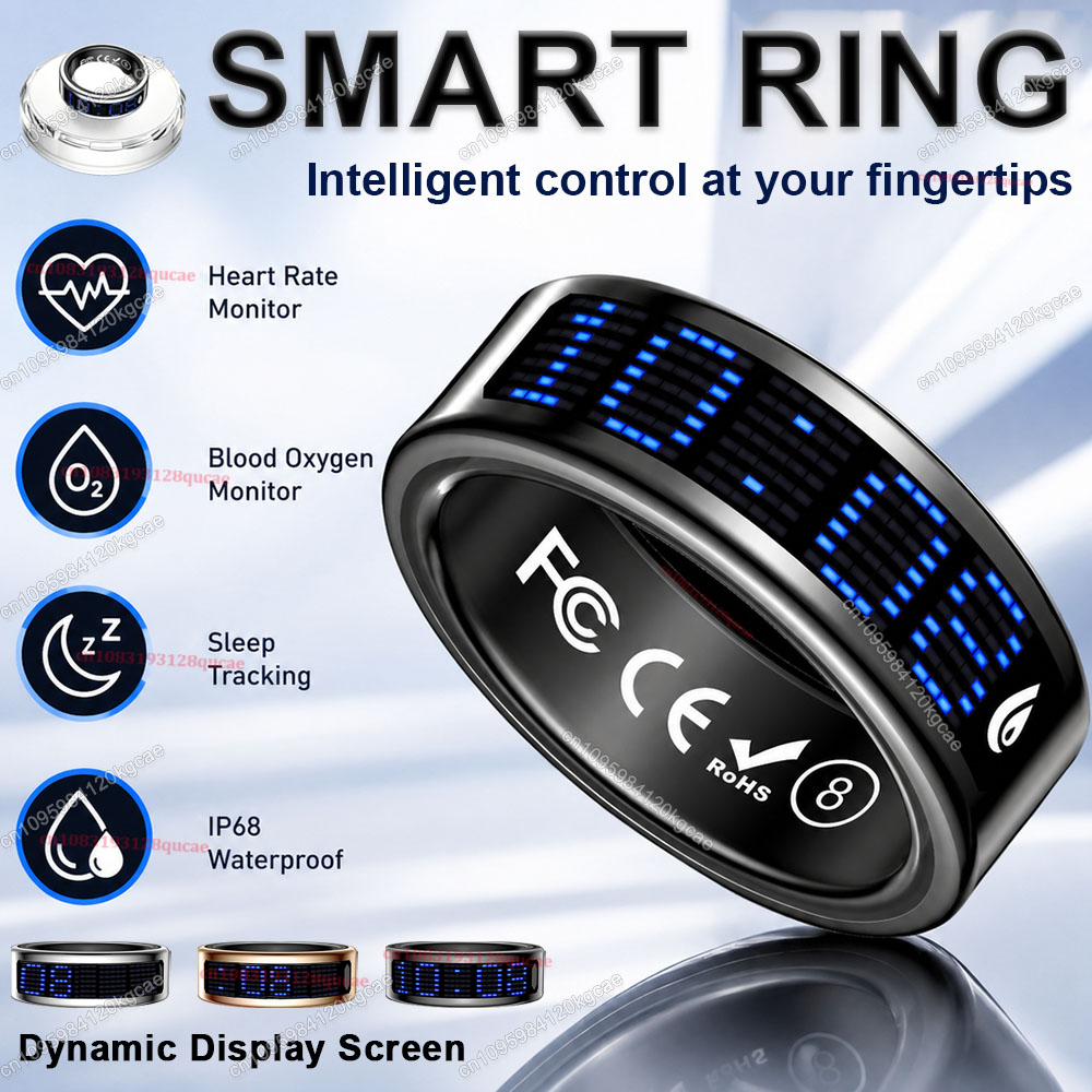Health Monitors - Layar Sentuh Cincin Pintar, Pengingat Panggilan