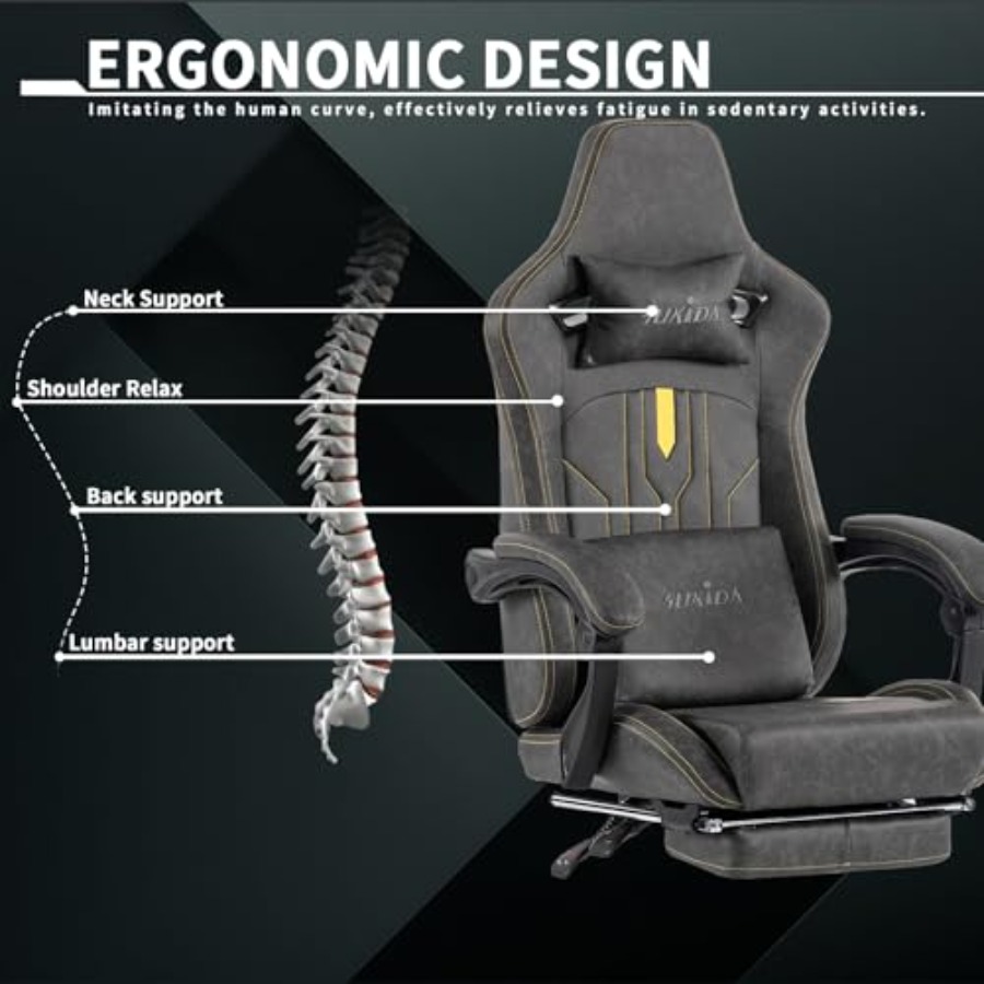 Kursi gaming dengan sandaran k - Massage ulasan dan harga