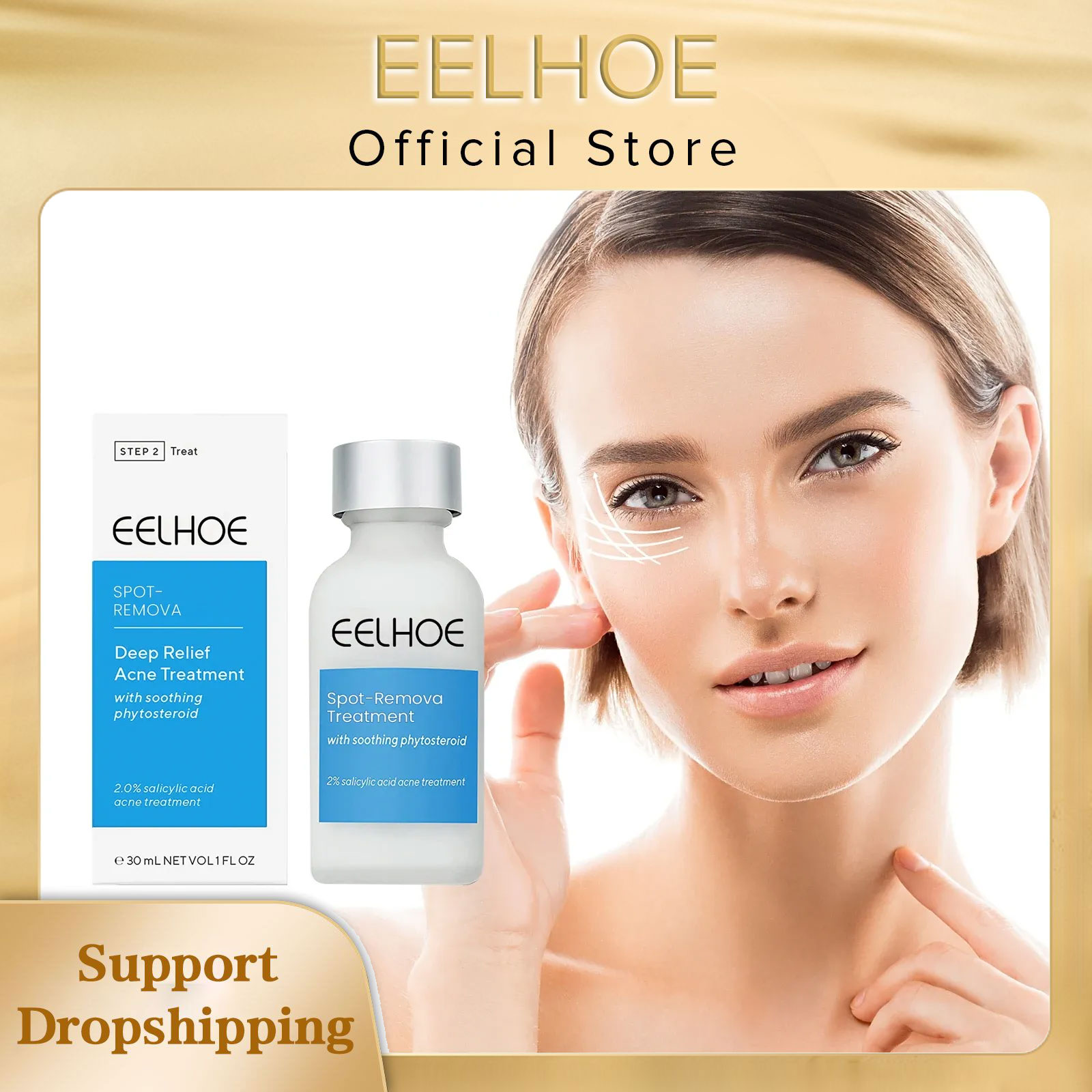 EELHOE Losion Perawatan Jerawa - Salicylic Acid Blackhead Remover ulasan dan harga