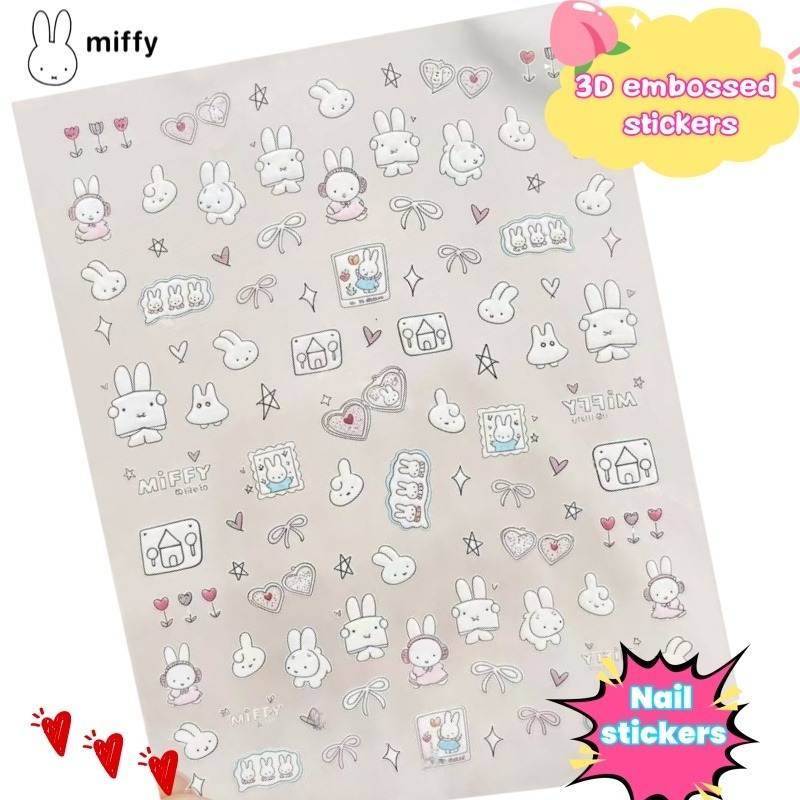 Stiker kuku kartun Miffy stike - Nail Art ulasan dan harga