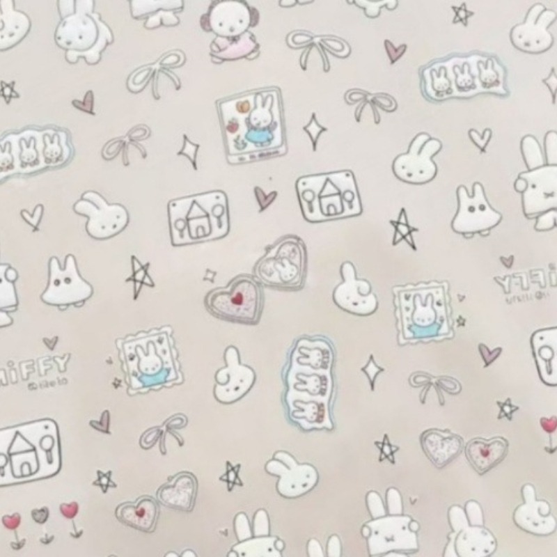 Stiker kuku kartun Miffy stike - Nail Art ulasan dan harga