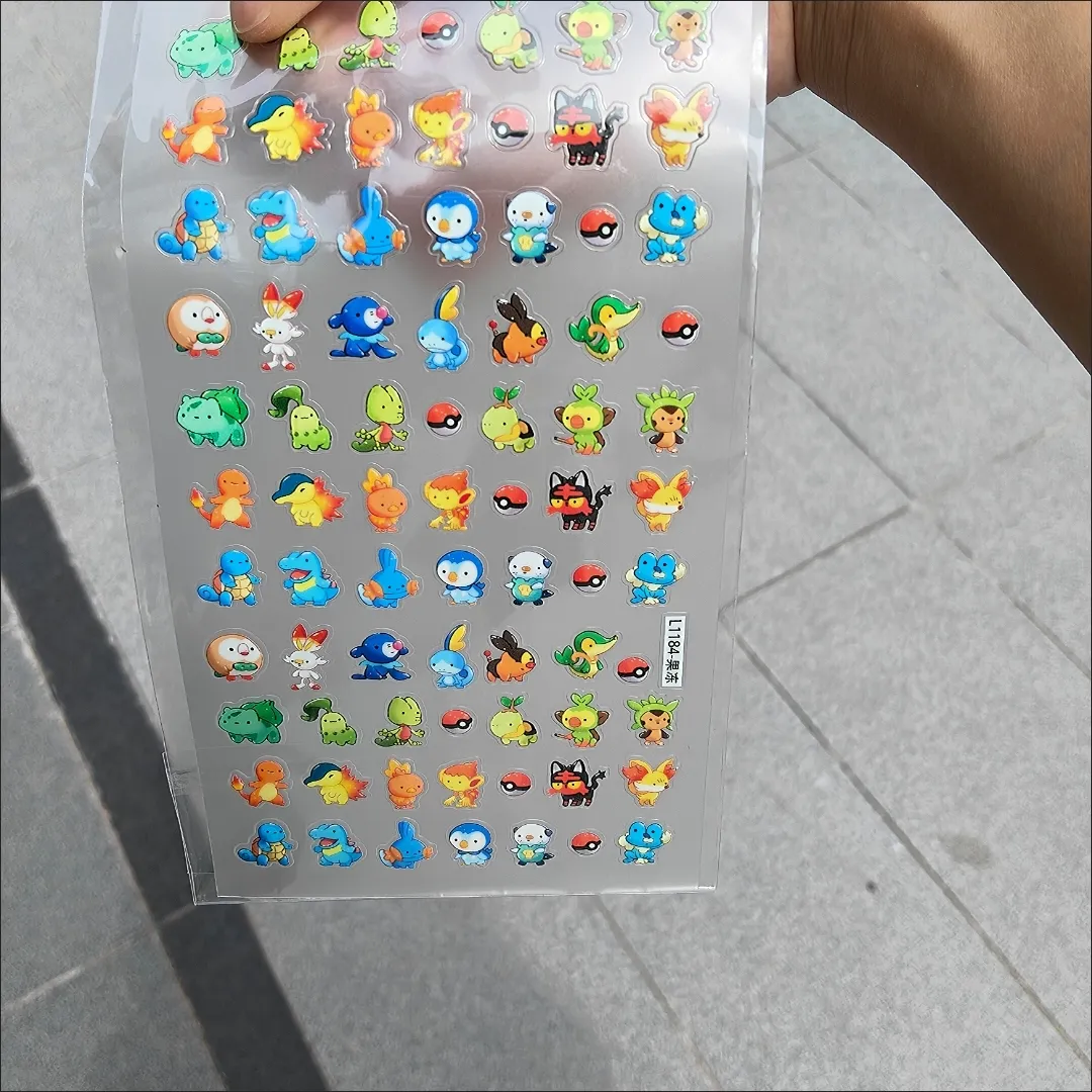   Stiker Kuku Charmander Bulba - Nail Art ulasan dan harga