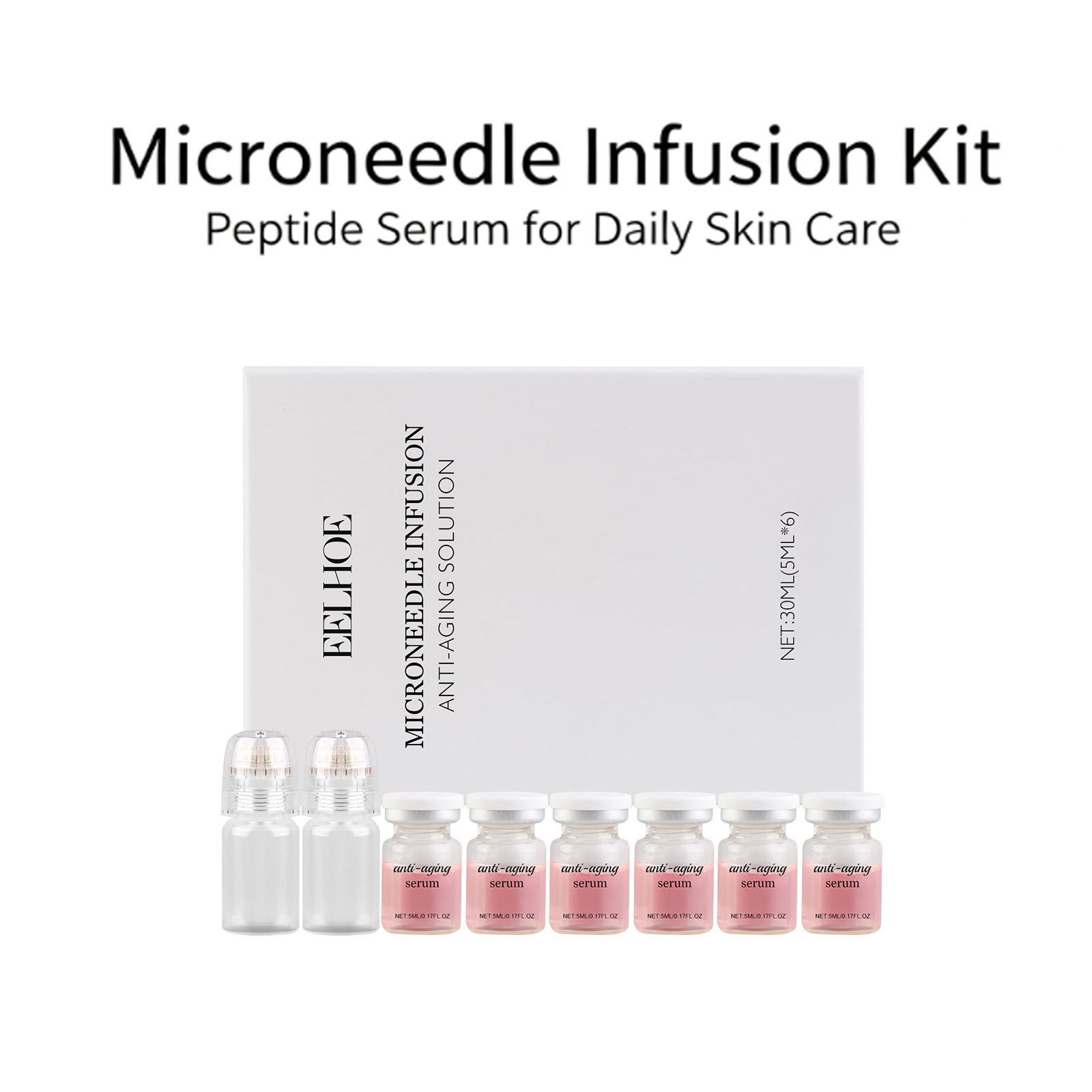 Paket Serum Jarum Mikro 0,2 mm - Hyaluronic Acid Facial Serum ulasan dan harga